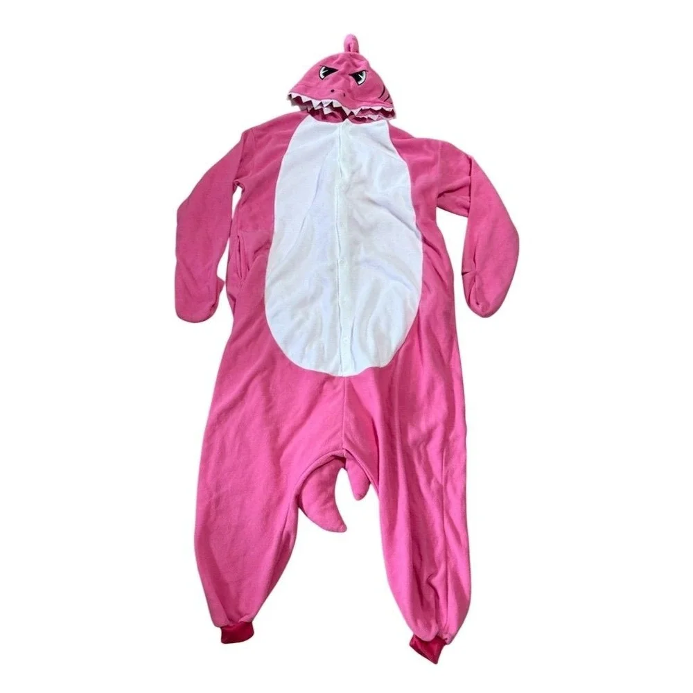 Momma Shark‎ Adult Costume with Hood Halloween cosplay Large flannel pajamas